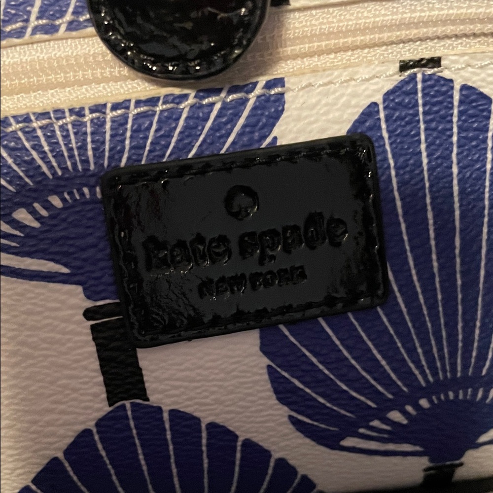 Kate Spade Navy and White Patterned Tote - Picture 10 of 14